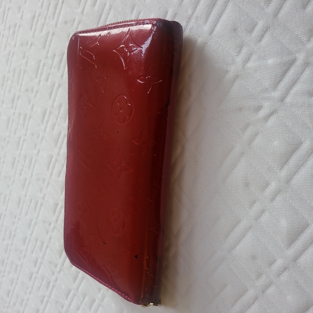 LOUIS VUITTON Monogram Red Vernis Long wallet - Picture 5 of 10